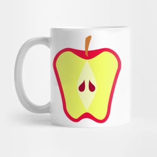 Red Apple Fruit Halved Mug